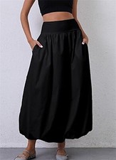 Maxi gonne donna a bolle linea