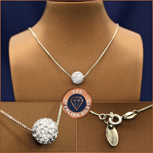 Collana sfera cristallo catena