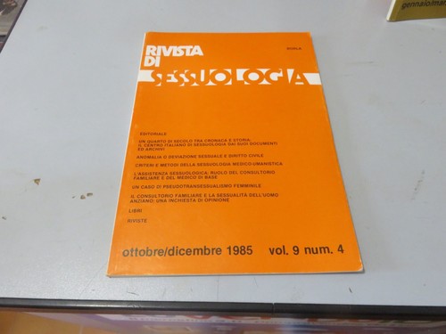Rivista sessuologia ed - rivista,