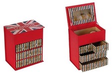 Cassettiera cartonata con cassetti e specchio Cm. 17x14x10 New York