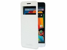 CUSTODIA PROTETTIVA PER SMARTPHONE MEDIACOM PHONE PAD DUO X510U FLIP CASE bianco