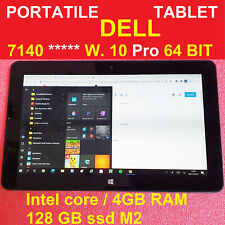 pc tablet windows 10 Dell Venue 11 pro 7140 SSD M.2 128gb 4ram Bluetooth wifi hp