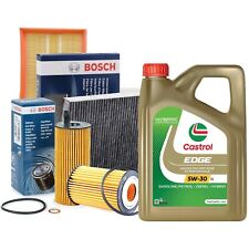 Kit tagliando olio CASTROL EDGE 5W30 4LT 4 FILTRI BOSCH AUDI A3 2.0 TDI BKD