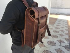 Borsa in morbida pelle zaino uomo laptop S vintage tracolla messenger zaino