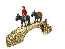 Scena Ponte con Asini e