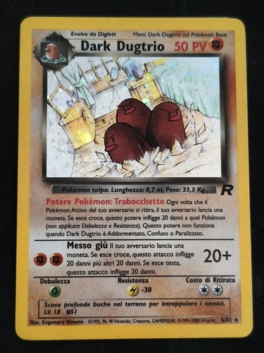 Pokémon dark dugtrio - dark, 6/82