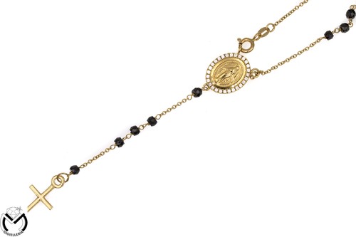 Collana rosario oro giallo - collana,