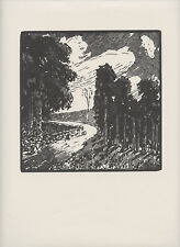 FELICE MELIS MARINI XILOGRAFIA ORIGINALE PAESAGGIO SARDO SARDEGNA CAGLIARI