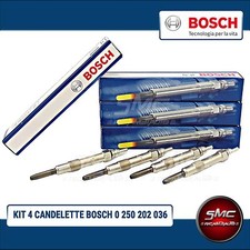 KIT 4 CANDELETTE BOSCH FIAT