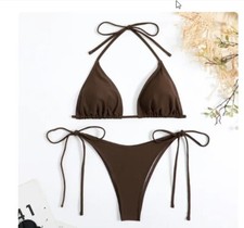 SOLID COLOR THONG SEX BIKINI