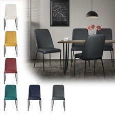 Set di 2/4/6 sedie da sala pranzo in poliestere  poltrone per soggiorno a scelta