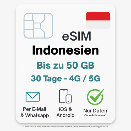 Indonesia esim tariffa dati - indonesia,