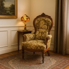 Poltrona Umbertina Antica Noce