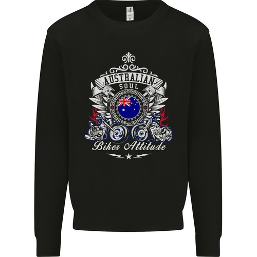 Felpa uomo australian biker - felpa,