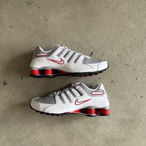 Nike shox white - white, red