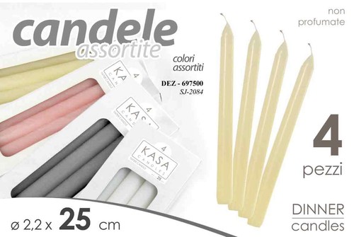 Set candele cera candelabro - set,