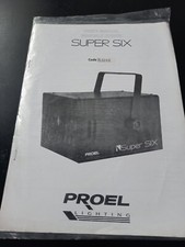 ISTRUZIONI / MANUALE ORIGINALE PROEL SUPER SIX PLSUSX