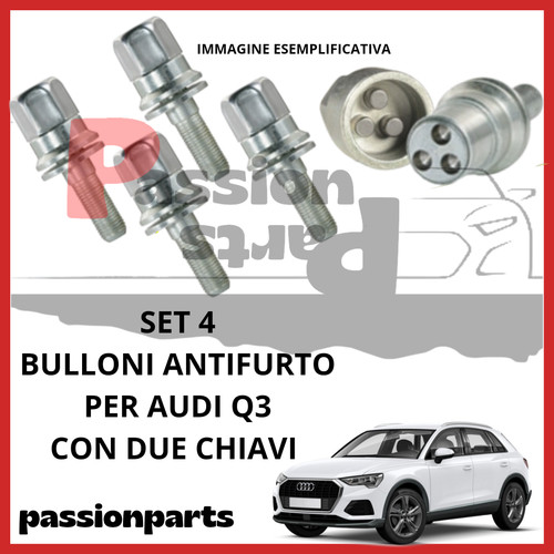 Kit bulloni antifurto cerchi - antifurto,