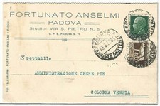 COMMERCIALE (178) - PADOVA Studio FORTUNATO ANSELMI - Vg 1932