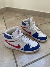 Scarpe Sneaker Nike Donna 38.5 alte bianche Fucsia Viola