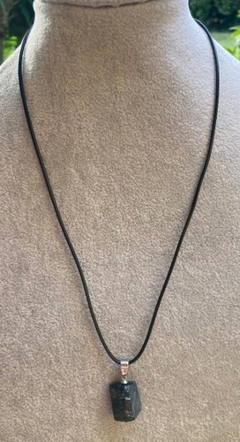 Collana ciondolo ossidiana - collana,