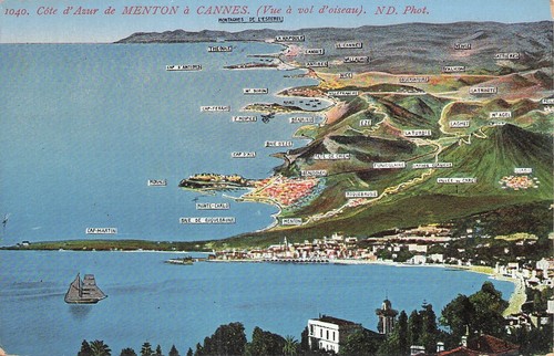 Côte azur menton à - côte, d'azur