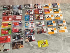 SCHEDE TELEFONICHE RICARICABILI OMNITEL VODAFONE WIND TIM POSTE 36 pz