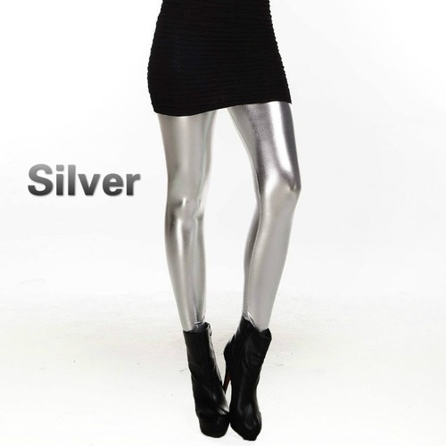 Leggings lucidi look bagnato - leggings,