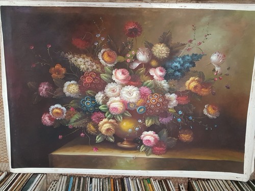 Dipinto fiori 120x180 alta - fiori,