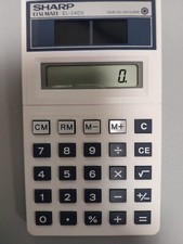 Calcolatrice Sharp EL-240S Elsi Mate solare vintage rara funzionante