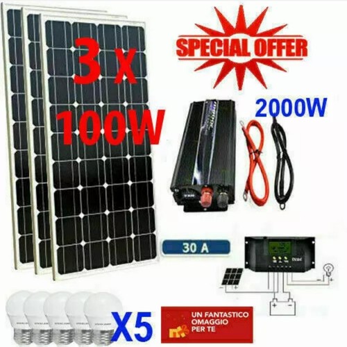 Kit fotovoltaico 3kw pwm - kit,