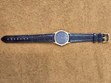 Orologio donna Seiko  Quartz Vintage, cinturino vera lucertola, cassa bagno oro