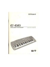 Roland E-66 Manuale Di