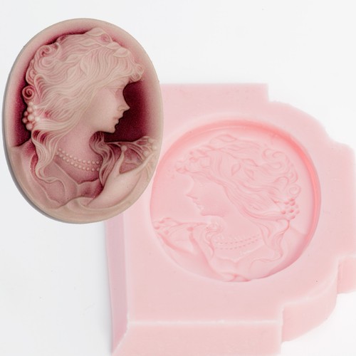 Stampo per cammeo silicone - stampo,