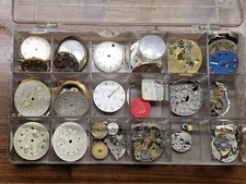 LOTTO PEZZI QUADRANTI RICAMBI CRONOGRAFI MECCANICI TISSOT EBHERARD LANDERON ECC