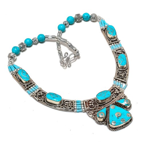 Collana turchese bohemien - collana,