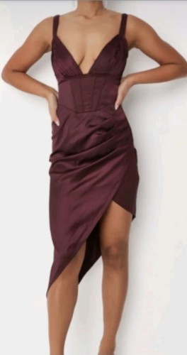 Abito corsetto missguided raso - corsetto,