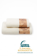 Coppia di Asciugamani Alviero Martini Viso e Ospite,Geo Classic 100% Cotone