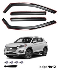 Kit 4 Deflettori Aria Nero