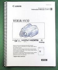Canon HV30 Manuale Istruzioni: 109 Pagine e Cover Protettive