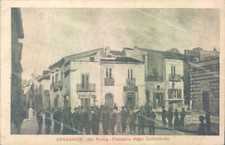 ae142 cartolina sparanise via roma facciata dellacattedrale provincia di caserta