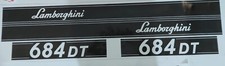 ADESIVI DECALCOMANIE LAMBORGHINI 684 DT PER TRATTORI AGRICOLI GOMMATI 684 DT