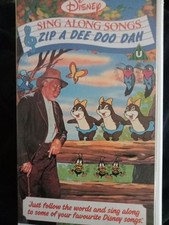 Disney Zip a Dee Doo Dah Video VHS with Sing-Along Songs