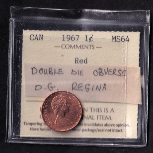 Canada 1967 one - 1c,