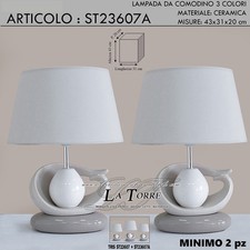 Lampada da tavolo coppia di