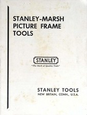 Vintage Stanley-Marsh Cornice Portafoto Strumenti Libretto Mitra Macchina e Vise Manuale