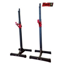 Coppia di cavalletti regolabili porta bilanciere – squat stand