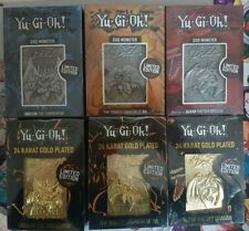 PLATED DIVINITà EGIZIE SLIFER OBELISK RA EGYPTIAN GOLD 24K LIMITED YUGIOH SEALED