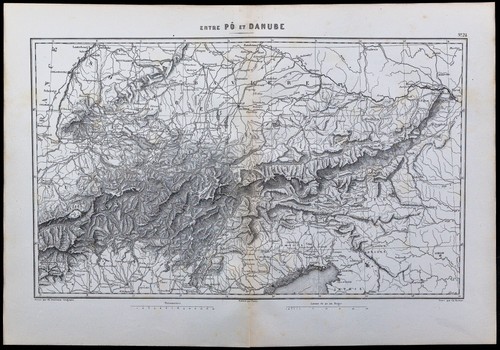 1880 carta antica tra po - carta, di