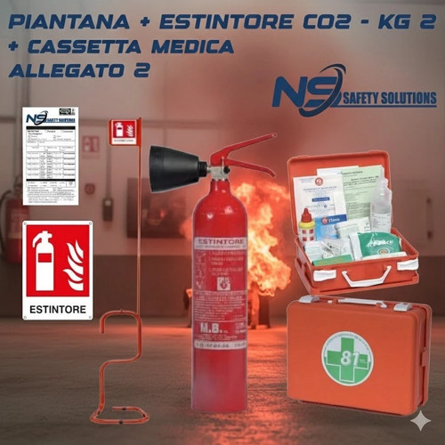 Estintore co2 - co2, +